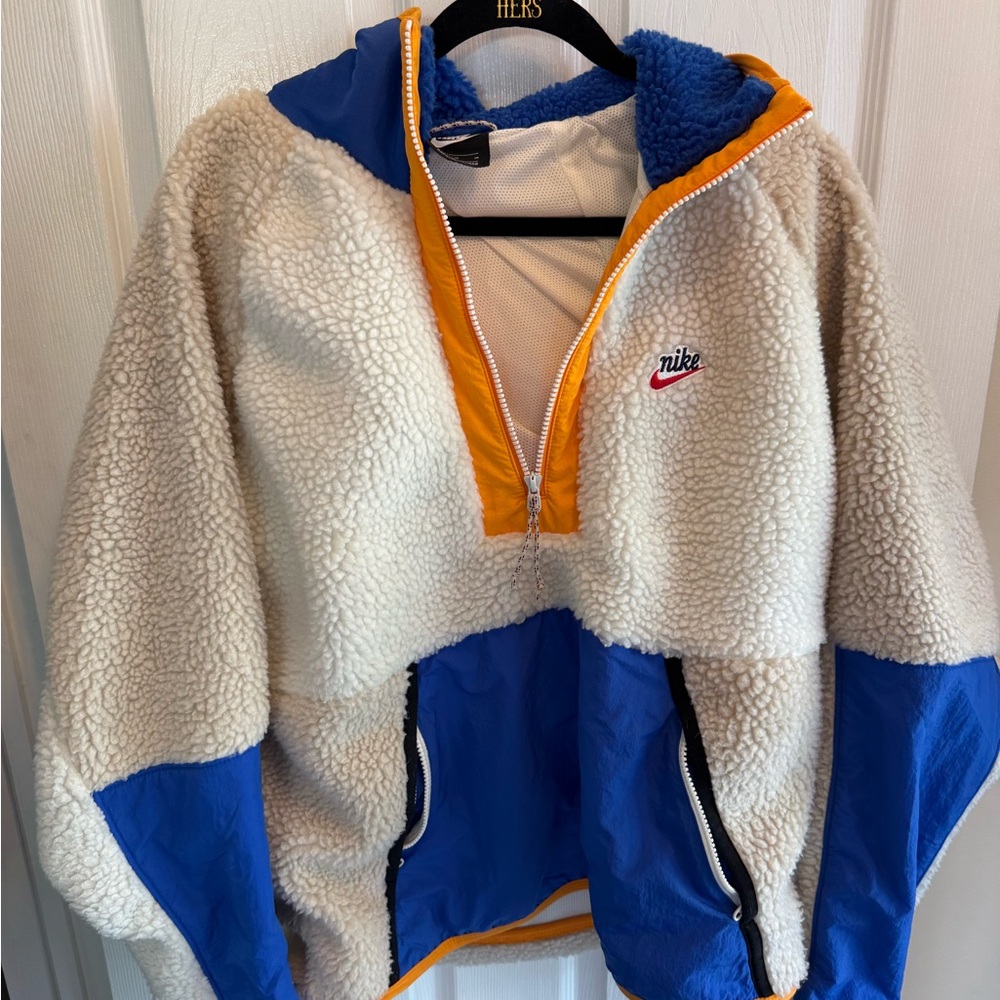 Nike Fleece Jacket with Blue and Orange